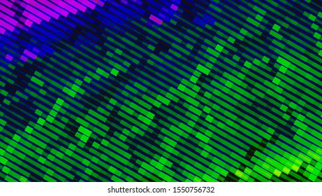 Geometric design. Halftone geometric design with a set of colorful abstract rhombuses. Multicolor, rainbow vector layout with lines, rectangles. Decorative design in an abstract style with rectangles.