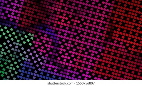Geometric design. Halftone geometric design with a set of colorful abstract rhombuses. Multicolor, rainbow vector layout with lines, rectangles. Decorative design in an abstract style with rectangles.