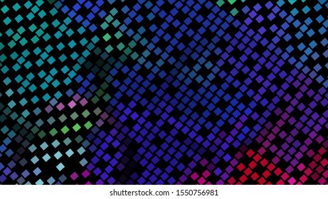 Geometric design. Halftone geometric design with a set of colorful abstract rhombuses. Multicolor, rainbow vector layout with lines, rectangles. Decorative design in an abstract style with rectangles.