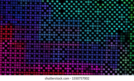 Geometric design. Halftone geometric design with a set of colorful abstract rhombuses. Multicolor, rainbow vector layout with lines, rectangles. Decorative design in an abstract style with rectangles.