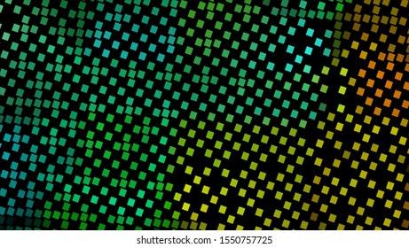 Geometric design. Halftone geometric design with a set of colorful abstract rhombuses. Multicolor, rainbow vector layout with lines, rectangles. Decorative design in an abstract style with rectangles.