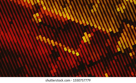 Geometric design. Halftone geometric design with a set of colorful abstract rhombuses. Multicolor, rainbow vector layout with lines, rectangles. Decorative design in an abstract style with rectangles.