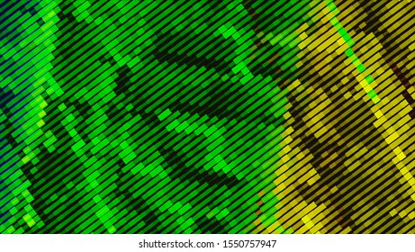 Geometric design. Halftone geometric design with a set of colorful abstract rhombuses. Multicolor, rainbow vector layout with lines, rectangles. Decorative design in an abstract style with rectangles.