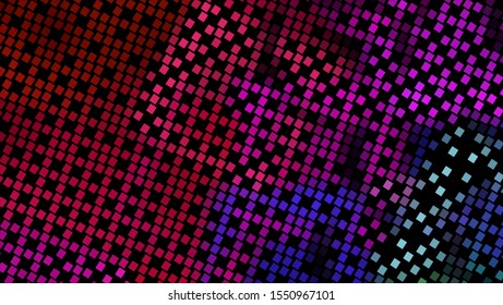 Geometric design. Halftone geometric design with a set of colorful abstract rhombuses. Multicolor, rainbow vector layout with lines, rectangles. Decorative design in an abstract style with rectangles.