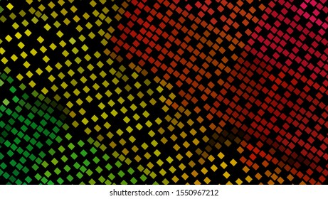 Geometric design. Halftone geometric design with a set of colorful abstract rhombuses. Multicolor, rainbow vector layout with lines, rectangles. Decorative design in an abstract style with rectangles.