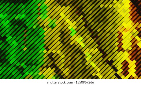 Geometric design. Halftone geometric design with a set of colorful abstract rhombuses. Multicolor, rainbow vector layout with lines, rectangles. Decorative design in an abstract style with rectangles.