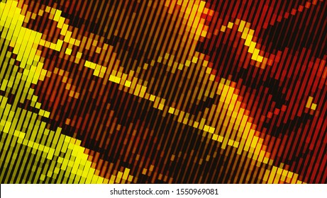 Geometric design. Halftone geometric design with a set of colorful abstract rhombuses. Multicolor, rainbow vector layout with lines, rectangles. Decorative design in an abstract style with rectangles.