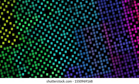Geometric design. Halftone geometric design with a set of colorful abstract rhombuses. Multicolor, rainbow vector layout with lines, rectangles. Decorative design in an abstract style with rectangles.