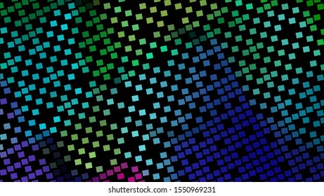 Geometric design. Halftone geometric design with a set of colorful abstract rhombuses. Multicolor, rainbow vector layout with lines, rectangles. Decorative design in an abstract style with rectangles.