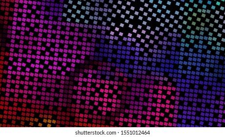 Geometric design. Halftone geometric design with a set of colorful abstract rhombuses. Multicolor, rainbow vector layout with lines, rectangles. Decorative design in an abstract style with rectangles.