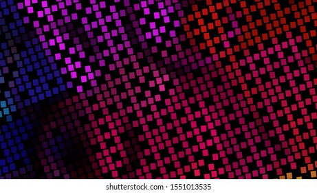 Geometric design. Halftone geometric design with a set of colorful abstract rhombuses. Multicolor, rainbow vector layout with lines, rectangles. Decorative design in an abstract style with rectangles.