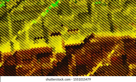 Geometric design. Halftone geometric design with a set of colorful abstract rhombuses. Multicolor, rainbow vector layout with lines, rectangles. Decorative design in an abstract style with rectangles.