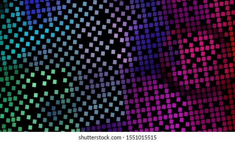 Geometric design. Halftone geometric design with a set of colorful abstract rhombuses. Multicolor, rainbow vector layout with lines, rectangles. Decorative design in an abstract style with rectangles.