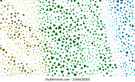 Geometric design. Halftone geometric design with a set of colorful abstract rhombuses. Multicolor, rainbow vector layout with lines, rectangles. Decorative design.