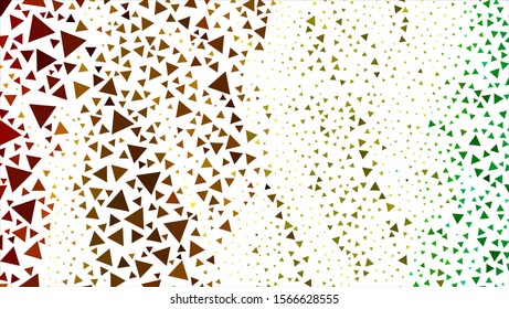 Geometric design. Halftone geometric design with a set of colorful abstract rhombuses. Multicolor, rainbow vector layout with lines, rectangles. Decorative design.