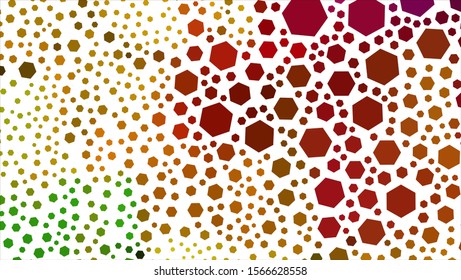 Geometric design. Halftone geometric design with a set of colorful abstract rhombuses. Multicolor, rainbow vector layout with lines, rectangles. Decorative design.