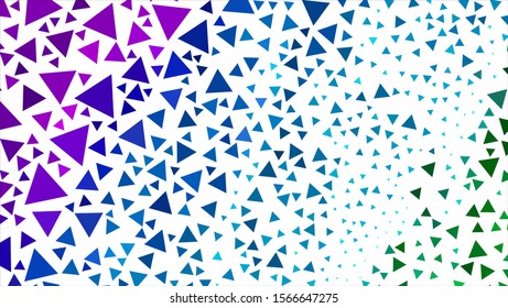 Geometric design. Halftone geometric design with a set of colorful abstract rhombuses. Multicolor, rainbow vector layout with lines, rectangles. Decorative design.