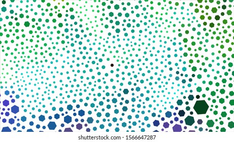 Geometric design. Halftone geometric design with a set of colorful abstract rhombuses. Multicolor, rainbow vector layout with lines, rectangles. Decorative design.