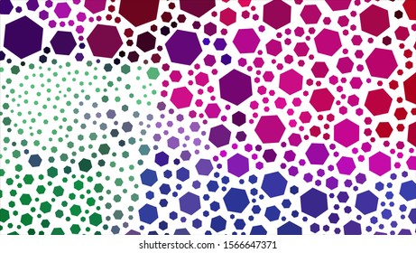 Geometric design. Halftone geometric design with a set of colorful abstract rhombuses. Multicolor, rainbow vector layout with lines, rectangles. Decorative design.