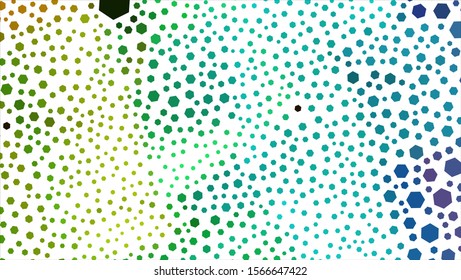 Geometric design. Halftone geometric design with a set of colorful abstract rhombuses. Multicolor, rainbow vector layout with lines, rectangles. Decorative design.