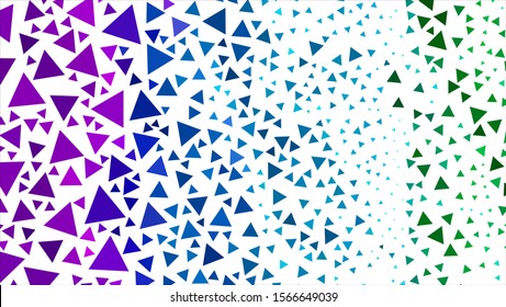 Geometric design. Halftone geometric design with a set of colorful abstract rhombuses. Multicolor, rainbow vector layout with lines, rectangles. Decorative design.