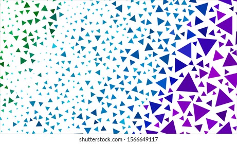 Geometric design. Halftone geometric design with a set of colorful abstract rhombuses. Multicolor, rainbow vector layout with lines, rectangles. Decorative design.