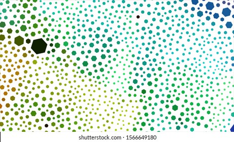 Geometric design. Halftone geometric design with a set of colorful abstract rhombuses. Multicolor, rainbow vector layout with lines, rectangles. Decorative design.