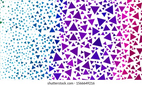 Geometric design. Halftone geometric design with a set of colorful abstract rhombuses. Multicolor, rainbow vector layout with lines, rectangles. Decorative design.