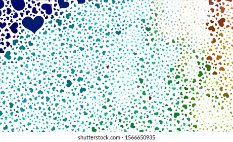 Geometric design. Halftone geometric design with a set of colorful abstract rhombuses. Multicolor, rainbow vector layout with lines, rectangles. Decorative design.