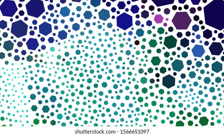 Geometric design. Halftone geometric design with a set of colorful abstract rhombuses. Multicolor, rainbow vector layout with lines, rectangles. Decorative design.