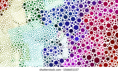 Geometric design. Halftone geometric design with a set of colorful abstract rhombuses. Multicolor, rainbow vector layout with lines, rectangles. Decorative design.