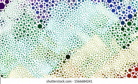 Geometric design. Halftone geometric design with a set of colorful abstract rhombuses. Multicolor, rainbow vector layout with lines, rectangles. Decorative design.