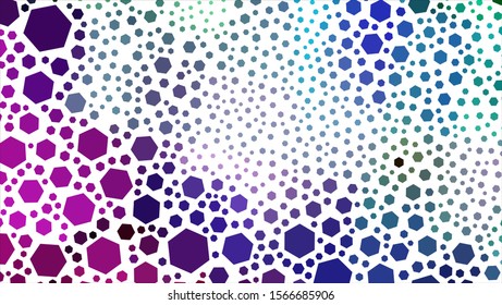 Geometric design. Halftone geometric design with a set of colorful abstract rhombuses. Multicolor, rainbow vector layout with lines, rectangles. Decorative design.