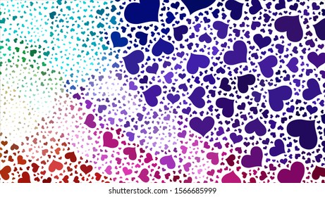 Geometric design. Halftone geometric design with a set of colorful abstract rhombuses. Multicolor, rainbow vector layout with lines, rectangles. Decorative design.