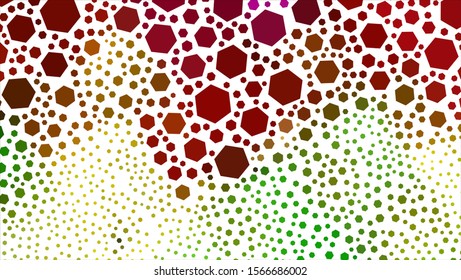 Geometric design. Halftone geometric design with a set of colorful abstract rhombuses. Multicolor, rainbow vector layout with lines, rectangles. Decorative design.