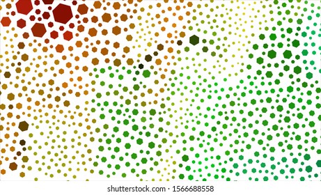 Geometric design. Halftone geometric design with a set of colorful abstract rhombuses. Multicolor, rainbow vector layout with lines, rectangles. Decorative design.