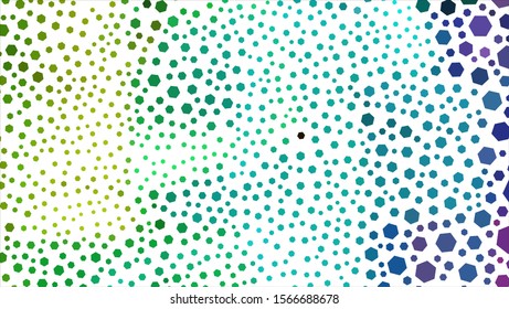 Geometric design. Halftone geometric design with a set of colorful abstract rhombuses. Multicolor, rainbow vector layout with lines, rectangles. Decorative design.