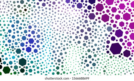 Geometric design. Halftone geometric design with a set of colorful abstract rhombuses. Multicolor, rainbow vector layout with lines, rectangles. Decorative design.