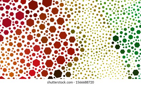 Geometric design. Halftone geometric design with a set of colorful abstract rhombuses. Multicolor, rainbow vector layout with lines, rectangles. Decorative design.
