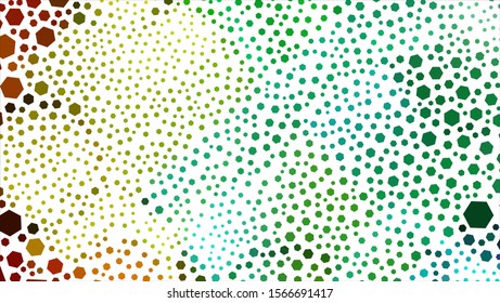 Geometric design. Halftone geometric design with a set of colorful abstract rhombuses. Multicolor, rainbow vector layout with lines, rectangles. Decorative design.