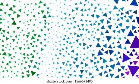 Geometric design. Halftone geometric design with a set of colorful abstract rhombuses. Multicolor, rainbow vector layout with lines, rectangles. Decorative design.