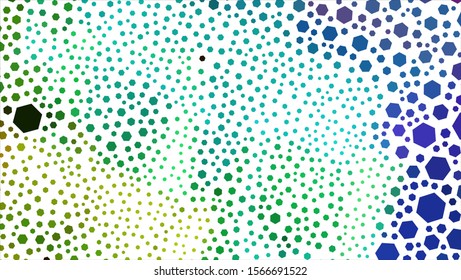 Geometric design. Halftone geometric design with a set of colorful abstract rhombuses. Multicolor, rainbow vector layout with lines, rectangles. Decorative design.