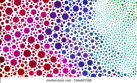 Geometric design. Halftone geometric design with a set of colorful abstract rhombuses. Multicolor, rainbow vector layout with lines, rectangles. Decorative design.