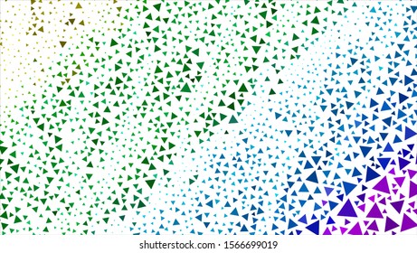 Geometric design. Halftone geometric design with a set of colorful abstract rhombuses. Multicolor, rainbow vector layout with lines, rectangles. Decorative design.