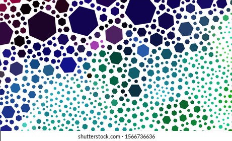 Geometric design. Halftone geometric design with a set of colorful abstract rhombuses. Multicolor, rainbow vector layout with lines, rectangles. Decorative design.