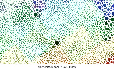 Geometric design. Halftone geometric design with a set of colorful abstract rhombuses. Multicolor, rainbow vector layout with lines, rectangles. Decorative design.