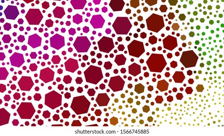 Geometric design. Halftone geometric design with a set of colorful abstract rhombuses. Multicolor, rainbow vector layout with lines, rectangles. Decorative design.