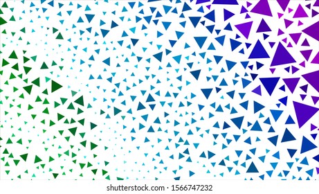 Geometric design. Halftone geometric design with a set of colorful abstract rhombuses. Multicolor, rainbow vector layout with lines, rectangles. Decorative design.