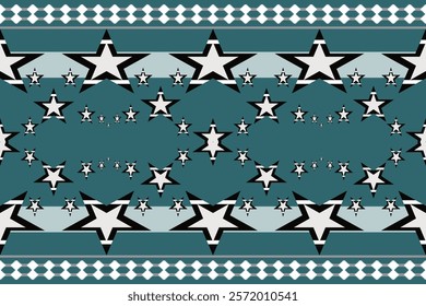 geometric design with high contrast Seamless pattern American style embroidery, bright colors 
Design carpets, covers, wallpaper, wrapping paper, bags, cloth, clothing.