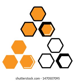 Geometric design of Honeycomb vector ,Hexagon pattern background.